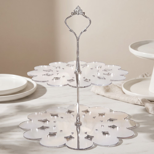 Two tier lace - two-tier, stand