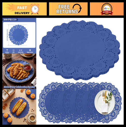 100 pack round blue - 100,