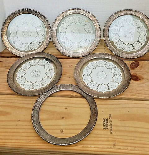 Cake plates lot - lot, silver