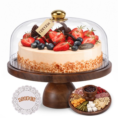Wood cake stand plate - wood,